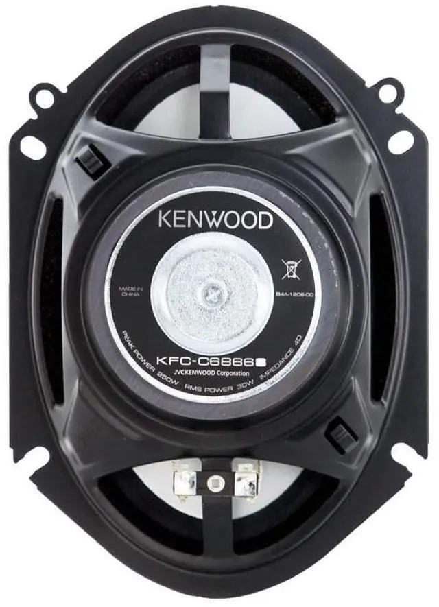 Alt view image 3 of 5 - Kenwood KFCC6866S 6x8 2Way 250 Watt Car Stereo Speakers - Pair