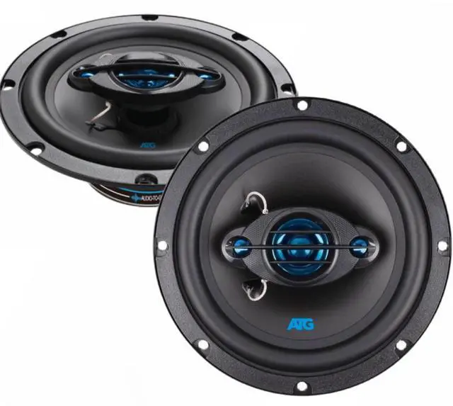 Main image of ATG 6.5" Coaxial Car/Automotive 3-way Audio Speakers System 160 Watt ATG65 - Black Pair for Front or Rear Door