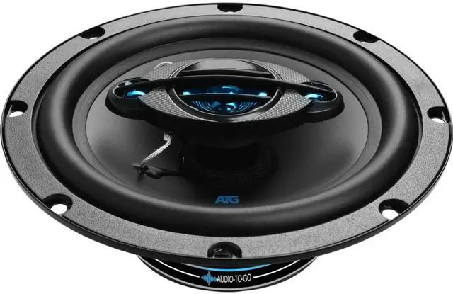 Alt view image 2 of 4 - ATG 6.5" Coaxial Car/Automotive 3-way Audio Speakers System 160 Watt ATG65 - Black Pair for Front or Rear Door