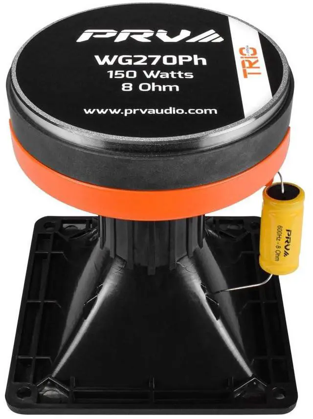 Alt view image 3 of 5 - PRV AUDIO WG270Ph Horn Driver - 1" Exit Phenolic Compression Driver 150 Watts 8 Ohm 106.5 dB with Compact 60° x 60° Exponential Horn for Car Audio