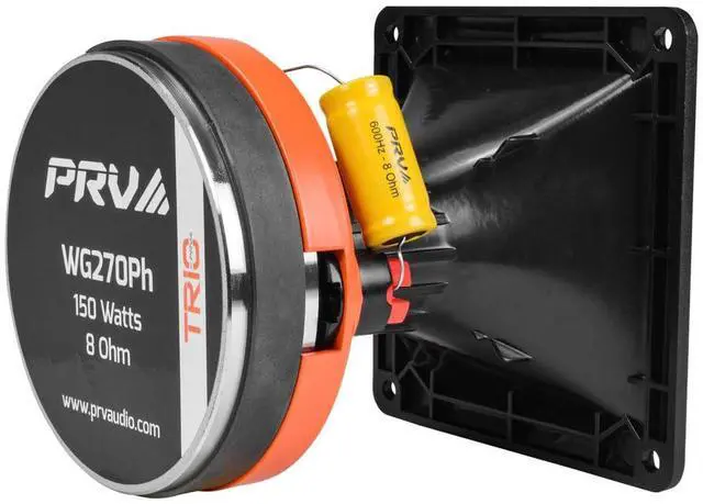 Alt view image 5 of 5 - PRV AUDIO WG270Ph Horn Driver - 1" Exit Phenolic Compression Driver 150 Watts 8 Ohm 106.5 dB with Compact 60° x 60° Exponential Horn for Car Audio