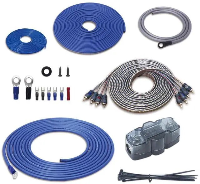 Main image of RECOIL RCK44 True 4 Gauge Complete 4-Channel CCA Amplifier Wiring Kits with OFC RCA Cable