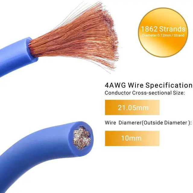 Alt view image 2 of 5 - RECOIL RCK44 True 4 Gauge Complete 4-Channel CCA Amplifier Wiring Kits with OFC RCA Cable