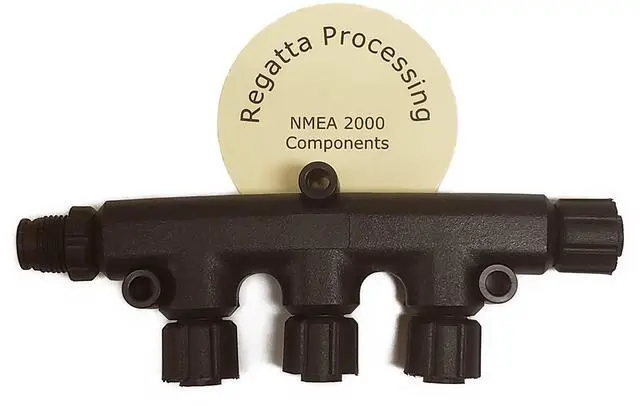 Alt view image 2 of 5 - Regatta Processing NMEA 2000 (N2k) 3-Port MultiPort (Tee) T-Connector for Garmin Lowrance Simrad B&G & Navico Networks