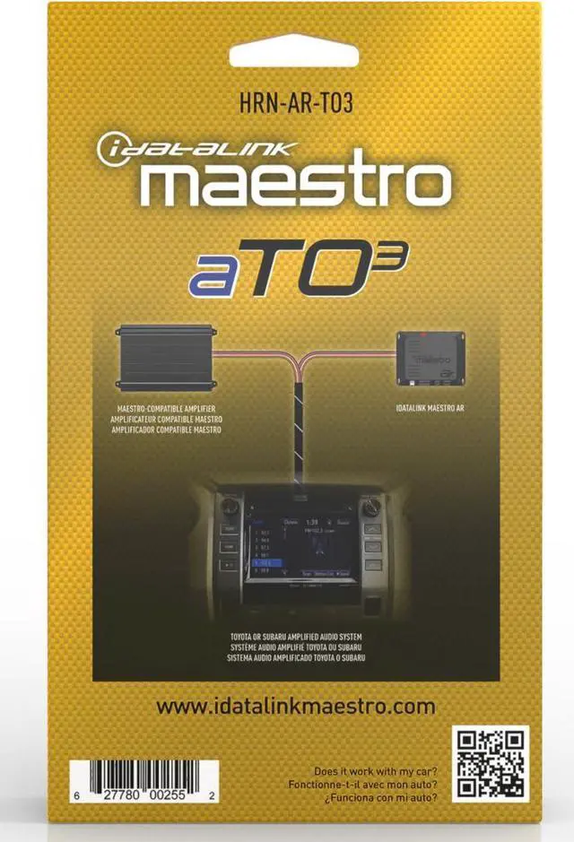 Alt view image 2 of 5 - iDatalink Maestro HRN-AR-TO3 Plug and Play Amplifier/Processor Harness for Select Toyota, Lexus & Subaru Vehicles 2005-2018 (ADS-MAR Universal Amplifier Module Required)