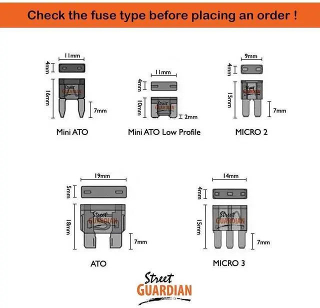 Alt view image 5 of 5 - Street Guardian SGX2HW SGGCX2PRO Hardwire Kit with ATO Fuse Taps - Add Parking Mode