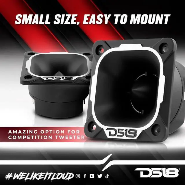 Alt view image 3 of 5 - DS18 PRO-TWN3 PRO 2.5 Inches High Compression Neodymium Tweeter 200 Watts 1" Voice Coil (1 Speaker)