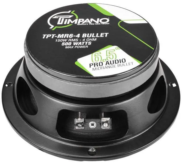 Alt view image 5 of 5 - Timpano 6.5 Midrange Speaker TPT-MR6-4 Bullet 500 Watts, 4 Ohm, Shallow Mount 6.5 Inch Speakers PRO Audio Mid Range Loud Speaker (Single)