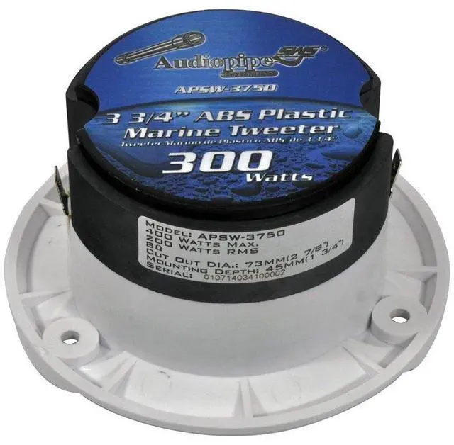 Alt view image 3 of 3 - Audiopipe APSW3750 Audiopipe Marine 3 1/4" Tweeter 300W max Sold each