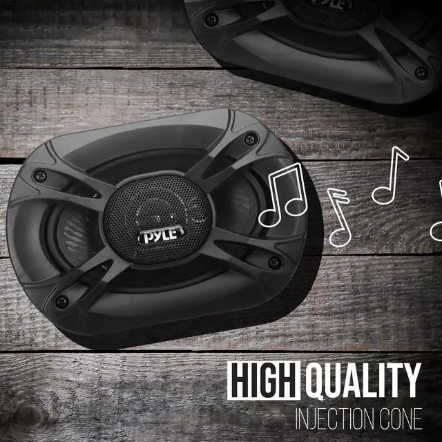 Alt view image 3 of 5 - Pyle 3-Way Universal Car Stereo Speakers - 300W 5x7 Triaxial Loud Pro Audio Car Speaker Universal Quick Replacement Component Speaker Vehicle Door/Side Panel Mount Compatible PL5173BK (Pair),black