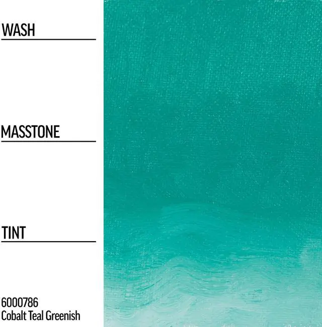 Alt view image 5 of 5 - Williamsburg Artist Oil Colors by GOLDEN, Cobalt Teal Greenish, 37 ml tube, Professional Oil Paint, Opaque