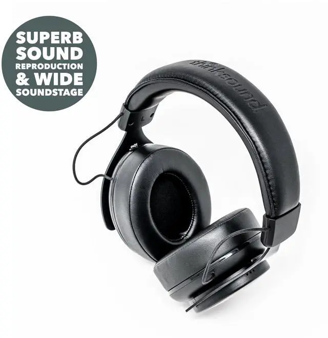 Alt view image 5 of 5 - thinksound ov21- Wired Headphones - Over Ear Closed Back Pro Studio Monitor with Mic Professional Grade, Critically Acclaimed, with Detachable Corded Cable for Recording, DJ, Guitar, Music, Podcast