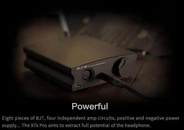 Alt view image 3 of 5 - aune X7s Pro Class-A Headphone Amplifier with Balanced XLR Out 6.35mm Headphone Out/RCA Preamp Out Line Out/RCA Line in, 3 Gain Levels, for Headphones/Earphones/IEMs/Active Speakers/Power Amps