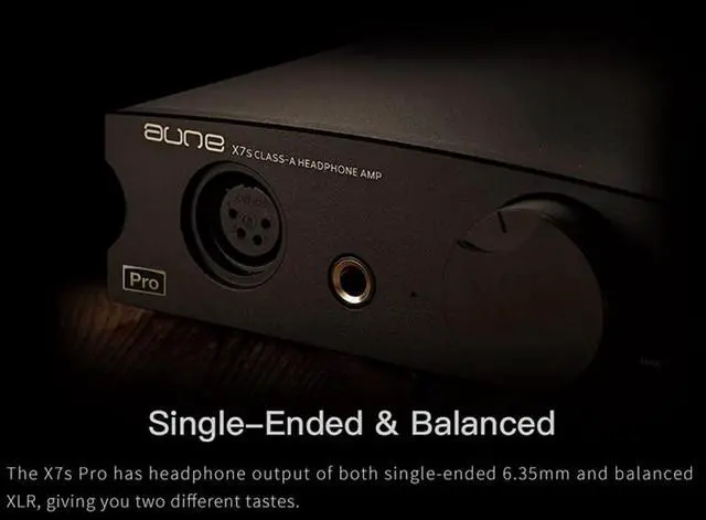 Alt view image 5 of 5 - aune X7s Pro Class-A Headphone Amplifier with Balanced XLR Out 6.35mm Headphone Out/RCA Preamp Out Line Out/RCA Line in, 3 Gain Levels, for Headphones/Earphones/IEMs/Active Speakers/Power Amps