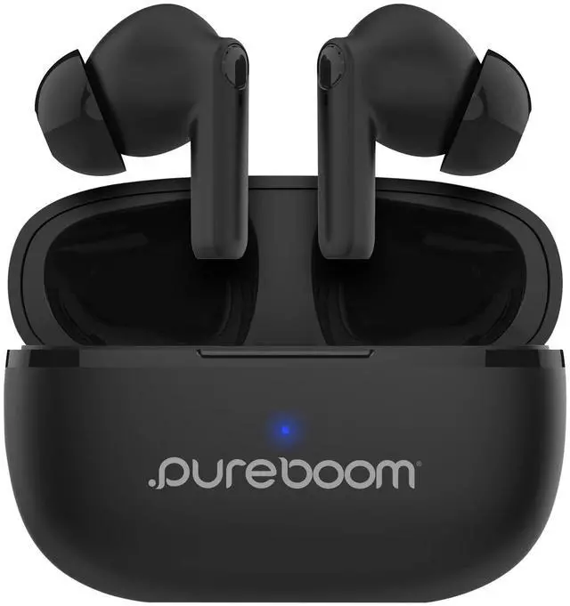 Main image of PureGear PureBoom Wireless Earbuds for Enhanced Sound, Touch Control Stereo Headphones in Ear Built-in Mic for iPhone/Android Phones/TV/Laptops, More Devices