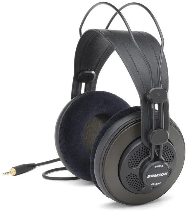 Alt view image 2 of 5 - Samson SR850 Professional Semi-Open Studio Reference Monitoring Headphones