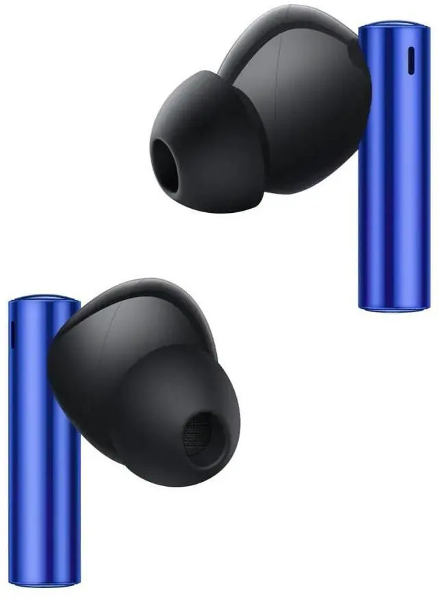 Alt view image 2 of 4 - realme Buds Air 3 Wireless Earbuds, Active Noise Cancellation, 10mm Dynamic Bass Boost Driver, Up to 30 Hours Playtime, IPX5 Water Resistance - (Lemans Blue)