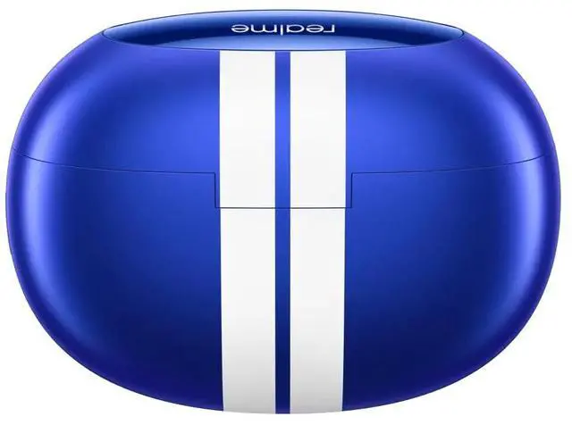 Alt view image 4 of 4 - realme Buds Air 3 Wireless Earbuds, Active Noise Cancellation, 10mm Dynamic Bass Boost Driver, Up to 30 Hours Playtime, IPX5 Water Resistance - (Lemans Blue)