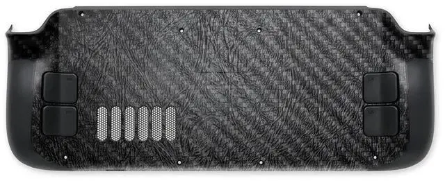 Alt view image 2 of 5 - MightySkins Carbon Fiber Skin Compatible with Valve Steam Deck - Black Leather | Protective, Durable Textured Carbon Fiber Finish | Easy to Apply, Remove, and Change Styles | Made in The USA