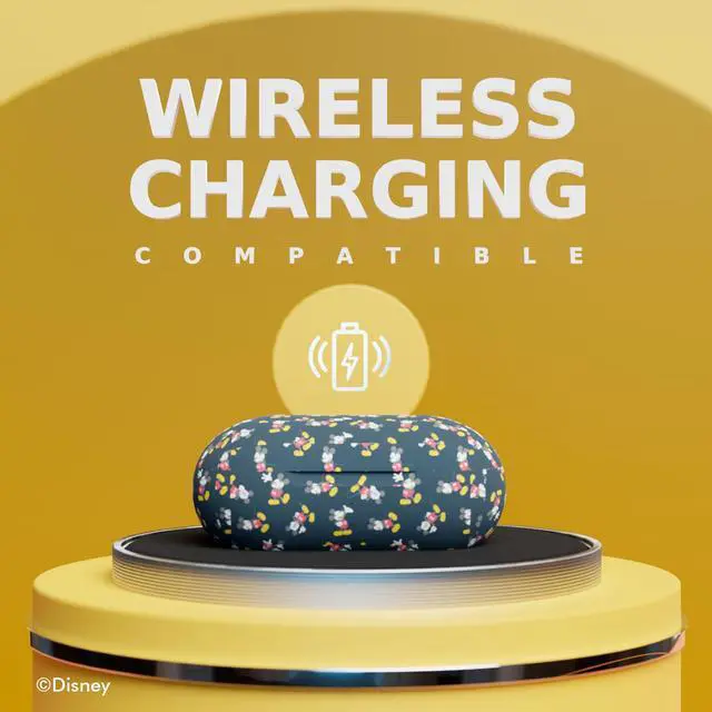 Alt view image 5 of 5 - Disney Mickey Mouse Bluetooth Earbuds with Charging Case- Bluetooth Wireless Headset with Built-in Mic and 30 Hours of Playtime- Disneyland Essentials and Disney Gifts for Women and Men of All Ages