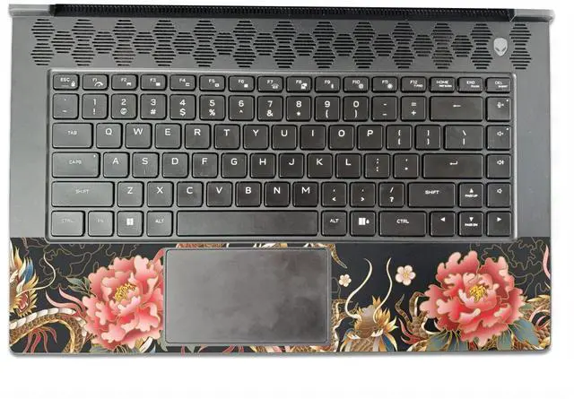 Alt view image 3 of 5 - MightySkins Skin Compatible with Alienware M15 R7 (2022) Full Wrap Kit - Stitch Dragons | Protective, Durable, and Unique Vinyl Decal wrap Cover | Easy to Apply & Change Styles | Made in The USA