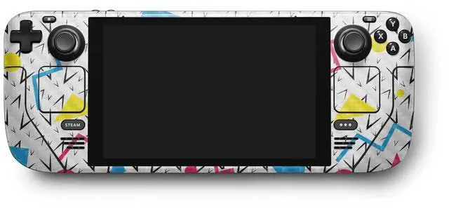 Main image of MightySkins Carbon Fiber Skin Compatible with Valve Steam Deck - 90s Fun | Protective, Durable Textured Carbon Fiber Finish | Easy to Apply, Remove, and Change Styles | Made in The USA