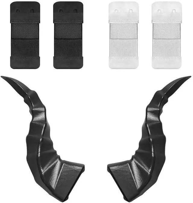 Alt view image 2 of 5 - Geekria 3D Printed Demon Horns for Over Ear Headphone, Handmade Devil Horns Headband, Headphone Adjustable Accessories, Cosplay Ears Attachment in Various Dress Up Party Halloween (Black)