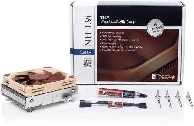 Alt view image 4 of 5 - Noctua NH-L9i, Premium Low-Profile CPU Cooler for Intel LGA1200 & LGA115x (Brown)