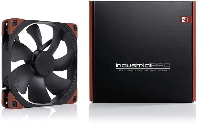 Alt view image 5 of 5 - Noctua NF-A14 iPPC-2000 IP67 PWM, Heavy Duty Cooling Fan, 4-Pin, 2000 RPM (140mm, Black)