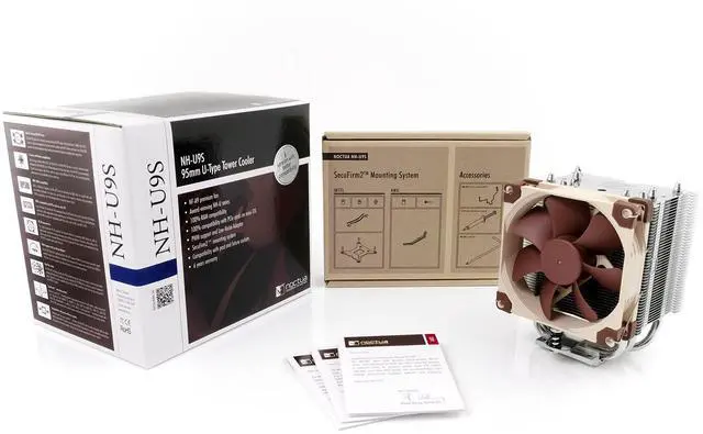 Alt view image 4 of 5 - Noctua NH-U9S, Premium CPU Cooler with NF-A9 92mm Fan (Brown)