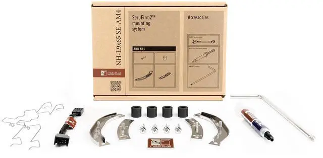 Alt view image 5 of 5 - Noctua NH-L9x65 SE-AM4, Premium Low-Profile CPU Cooler with 92mm Fan for AMD AM4 (Brown)
