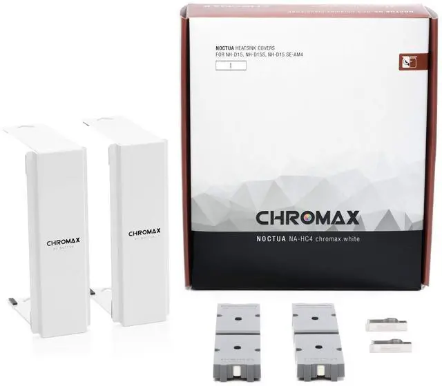 Alt view image 2 of 4 - Noctua NA-HC4 chromax.White, Heatsink Cover for NH-D15, NH-D15S & NH-D15 SE-AM4 (White)