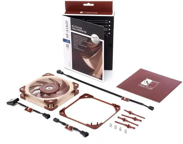 Alt view image 4 of 5 - Noctua NF-A12x25 ULN, Ultra Quiet Silent Fan, 3-Pin (120mm, Brown)