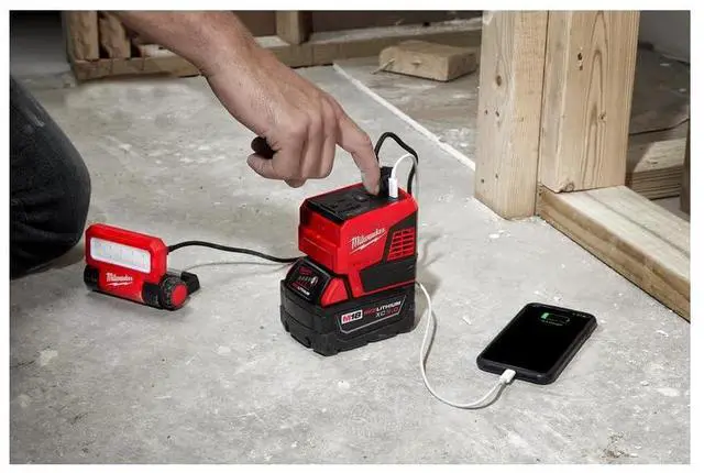 Alt view image 3 of 5 - Milwaukee 2846-20 M18 18V 175W TOP-Off Li-Ion Compact Inverter Power Supply