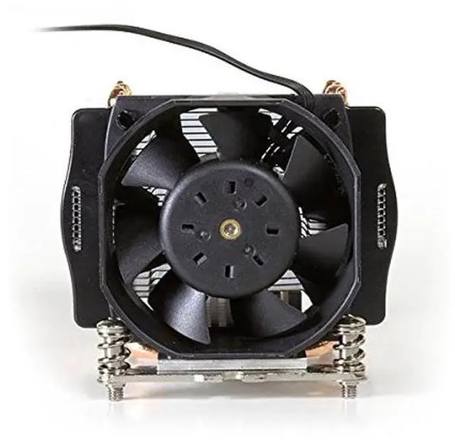 Alt view image 2 of 4 - Dynatron A24 Aluminum Stacked Fin with Heat Pipes CPU Cooler Socket AM4 for 2U