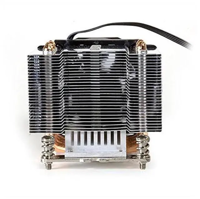 Alt view image 3 of 4 - Dynatron A24 Aluminum Stacked Fin with Heat Pipes CPU Cooler Socket AM4 for 2U