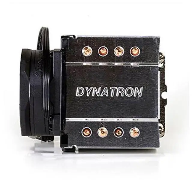 Alt view image 4 of 4 - Dynatron A24 Aluminum Stacked Fin with Heat Pipes CPU Cooler Socket AM4 for 2U