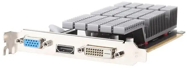 Alt view image 5 of 5 - maxsun GEFORCE GT 710 1GB Low Profile Ready Small Form Factor Video Graphics Card GPU Support DirectX12 OpenGL4.5, Low Consumption, VGA, DVI-D, HDMI, Fanless Cooling