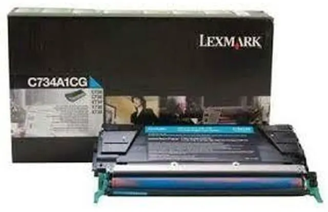 Main image of Lexmark C734A1CG Cyan Return Toner Cartridge