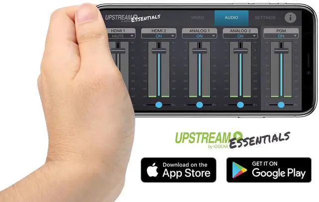 Alt view image 4 of 5 - IOGEAR Upstream Pro Dual Video Capture Card, 4K in 1080P Capture, XLR RCA Dual Audio Capture, Free Mobile App for Mix Control, 18 Macro Hotkey Deck, Mobile Stream, UVC Support, PIP/PBP (GUV322)