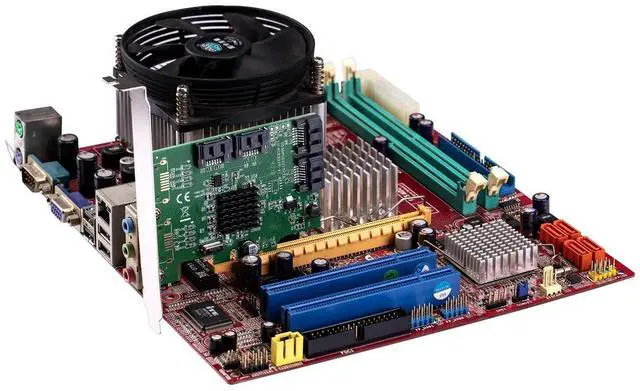 Alt view image 5 of 5 - I/O Crest 4 Port SATA III PCI-e 2.0 x1 Controller Card Marvell 9215 Non-Raid with Low Profile Bracket SI-PEX40064