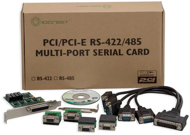 Alt view image 4 of 5 - IO CREST 4 Port RS-232 Serial PCIe 2.0 X1 Controller Card Components SI-PEX15042