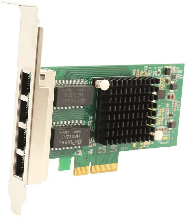 Main image of I/O Crest 4 Port Gigabit Ethernet Intel i350-AM4 Chipset PCI-E X4 Network Interface Card NIC
