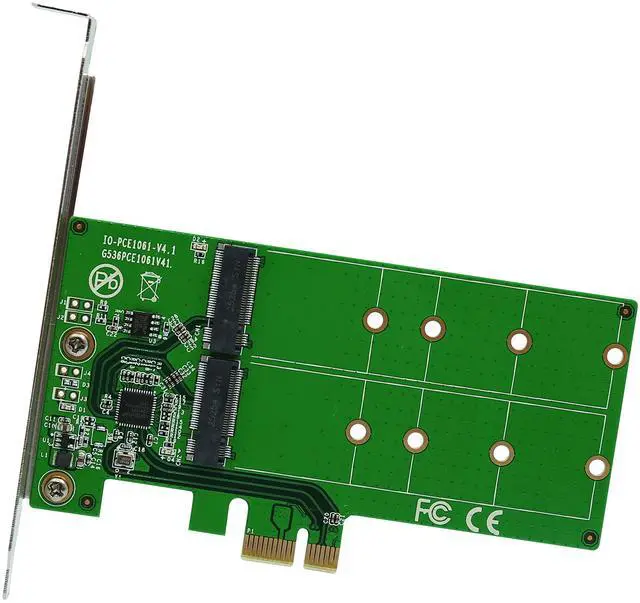 Main image of 2 Port M.2 SSD to PCI-e x1 adapter B or B+M key (SI-PEX40115)