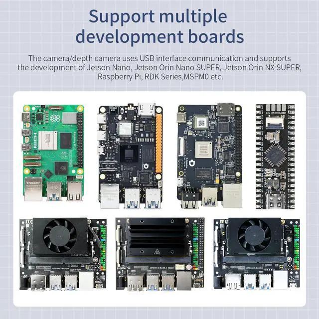 Alt view image 3 of 5 - Yahboom Digital Servo Multi-Angle Steering Gimbal Electric 2 Degrees of Freedom DOF Camera PTZ with LED Light for DIY Robot Car (2DOF Advanced Ver)