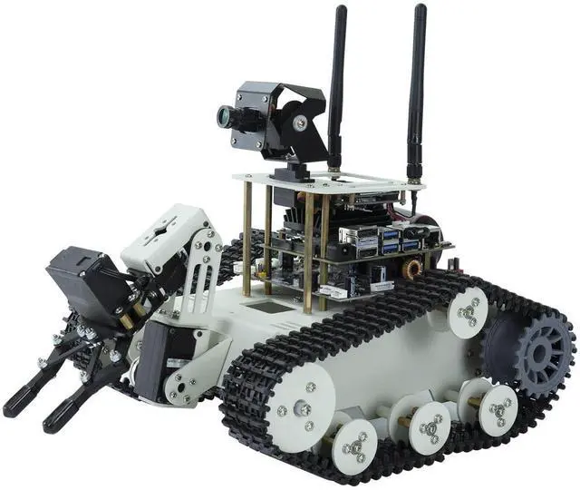 Main image of Yahboom DIY Programmable Project ROS Starter Tank Chassis Robot with AI Camera for Jetson Nano B01 Recognition Tracking OpenCV MediaPipe (Transbot-SE Without Nano)