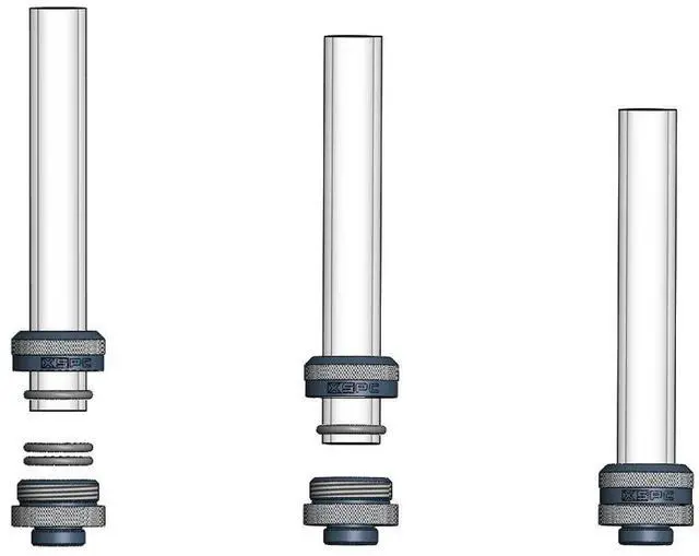 Alt view image 4 of 5 - XSPC G1/4" to 10mm ID, 14mm OD Rigid Tubing Fitting, Chrome, 8-Pack