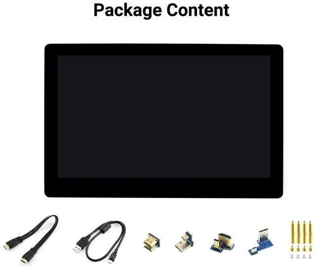 Alt view image 2 of 5 - waveshare 5inch Capacitive Touch AMOLED Display Compatible with Raspberry Pi 5/4B/3B+/3A+/2B/B+/A+/Zero/Zero W/WH/Zero 2W CM3+/4 960×544 Resolution HDMI Optical Bonding Supports Jetson Nano/Windows