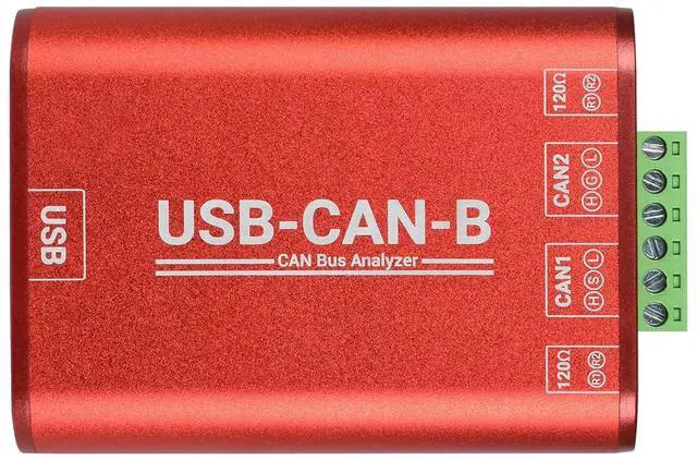 Main image of Waveshare USB to CAN Adapter Dual-Channel CAN Analyzer Industrial Isolation Support Windows XP/7/8/10/11 and Linux Systems