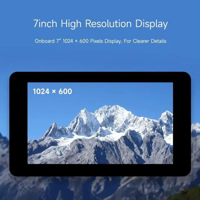 Alt view image 5 of 5 - waveshare 7 Touch Display Kit Compatible with Raspberry Pi Zero, with IPS Display Expansion Board, 1024×600, 5-Point Capacitive Touch